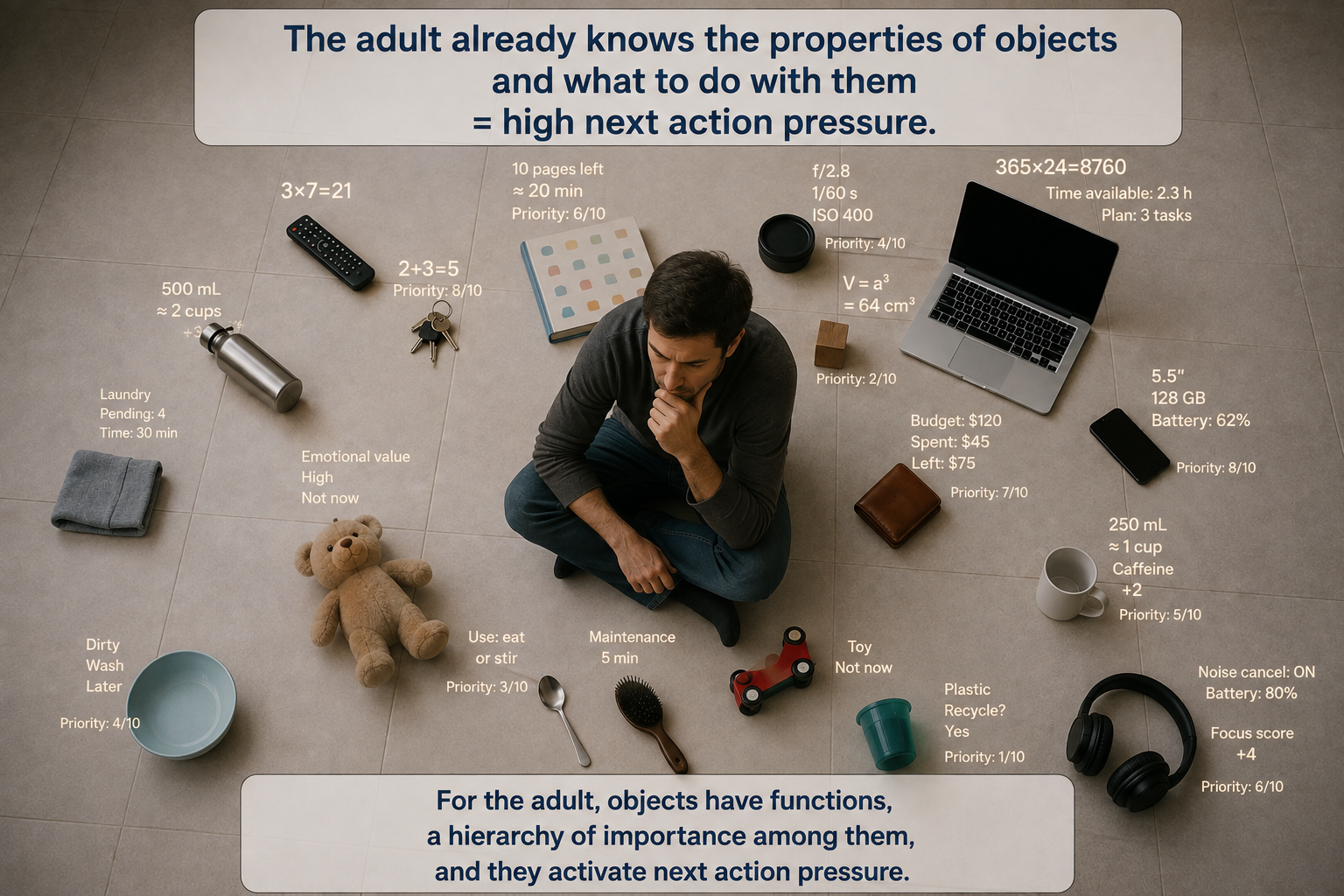 Adult having high action pressure